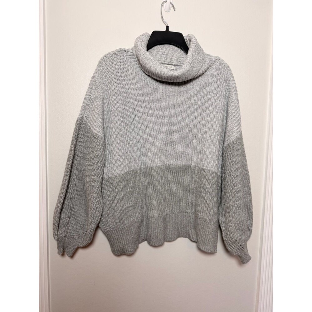 American Eagle Color Block Knit Turtleneck Sweater - Size XL